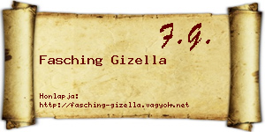 Fasching Gizella névjegykártya